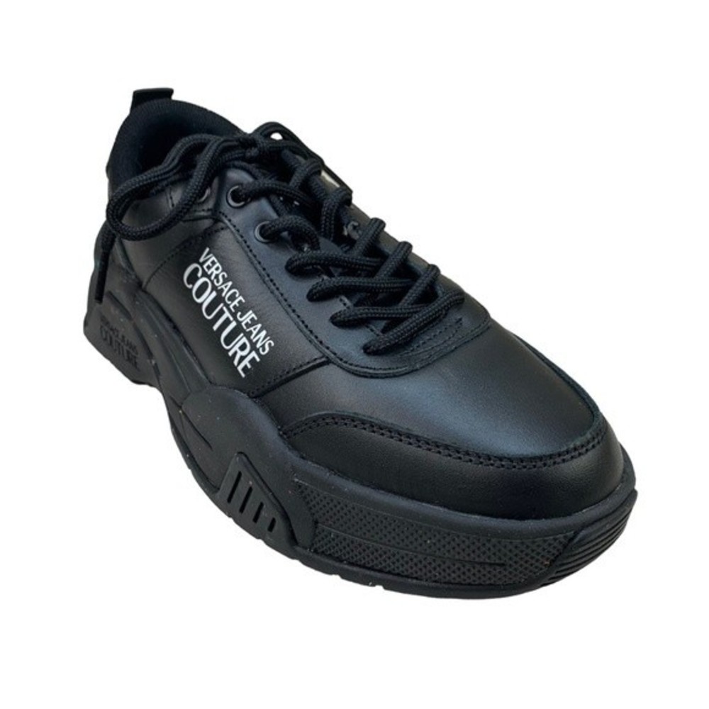 NEW Versace Jeans Couture Eco Dye Stargaze Sneakers 39 / 9 Black Leather